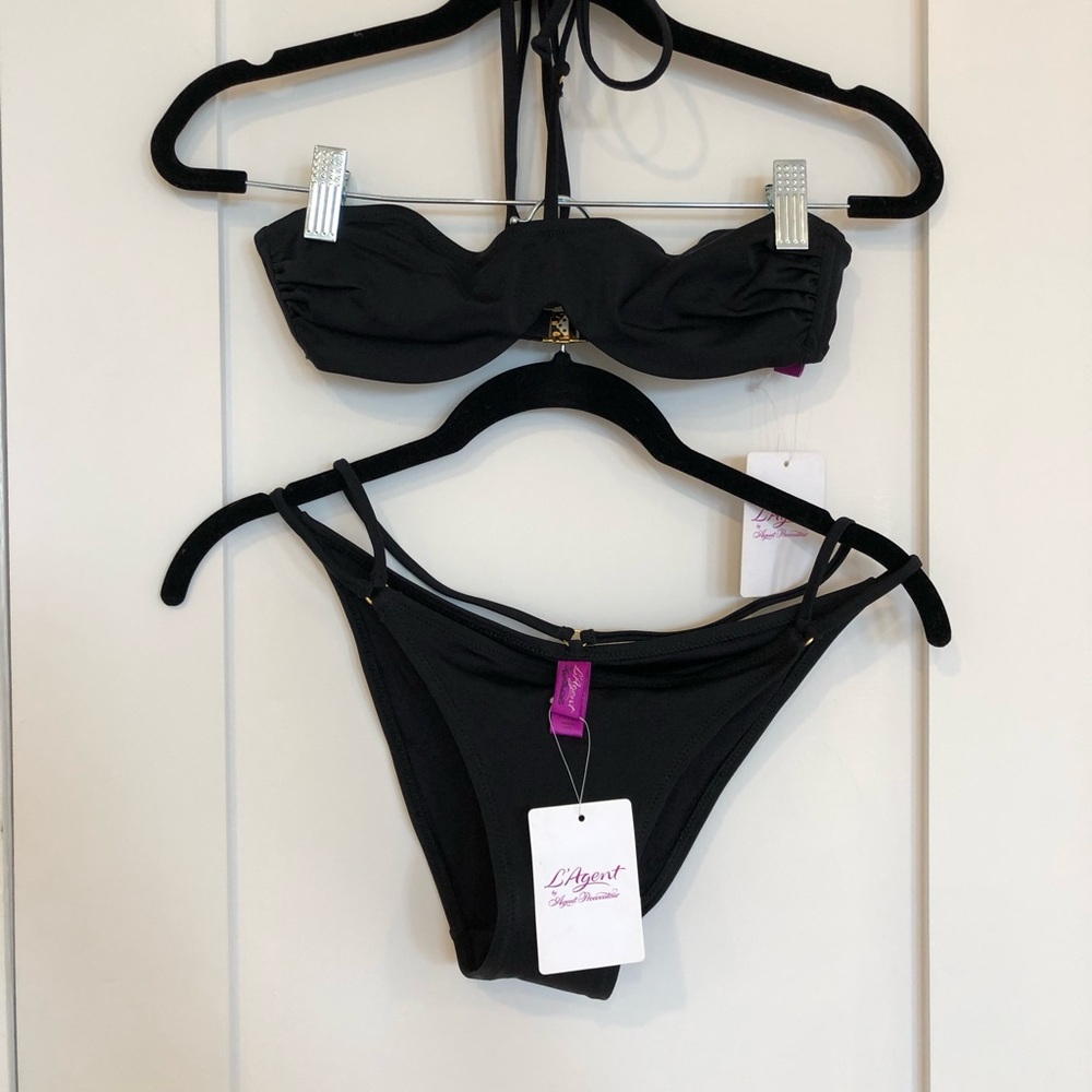 NWT L’Agent Liiana Halter Neck Bikini Set